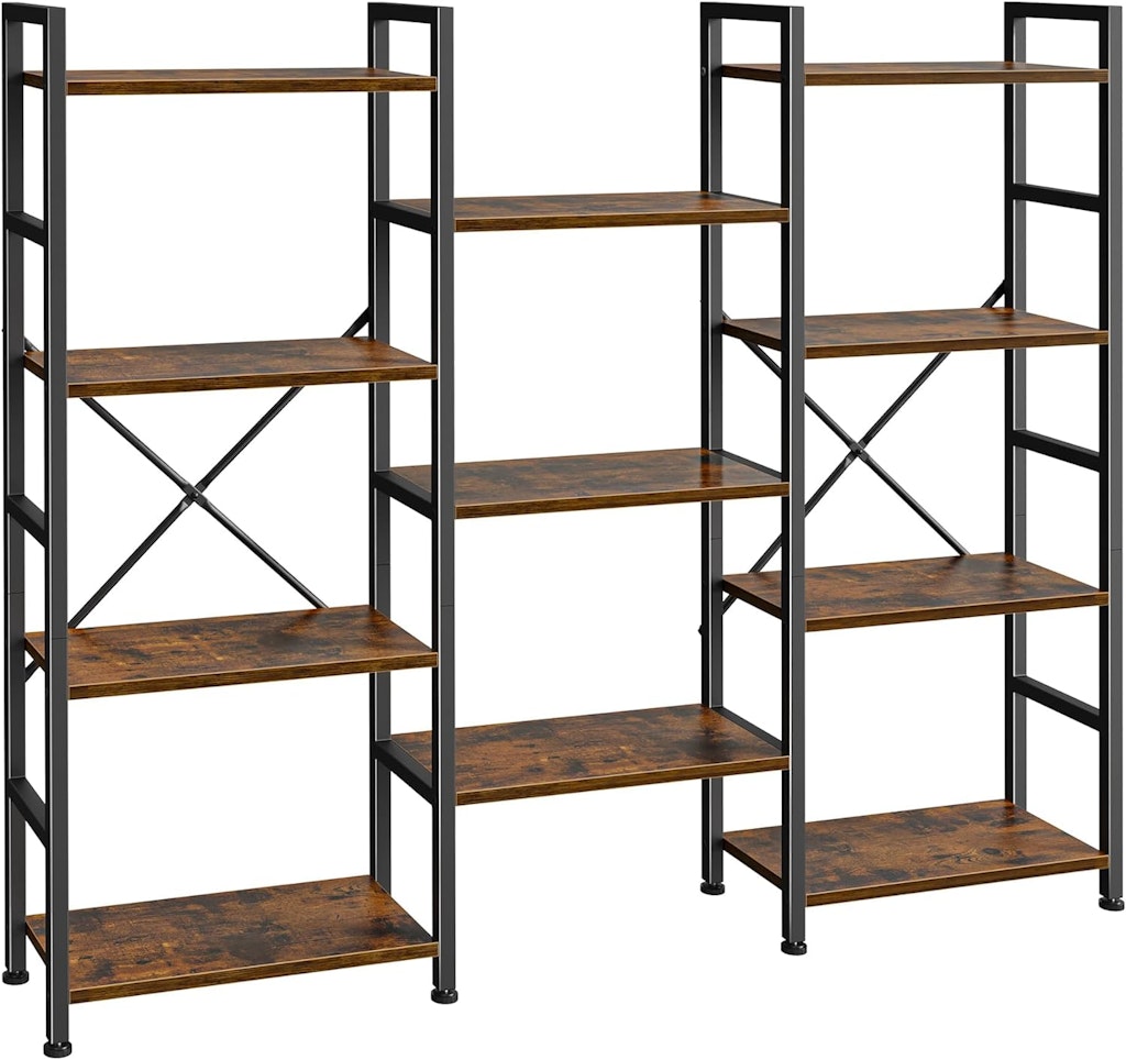 Superjare Triple 4-Tier Bookshelf: $88