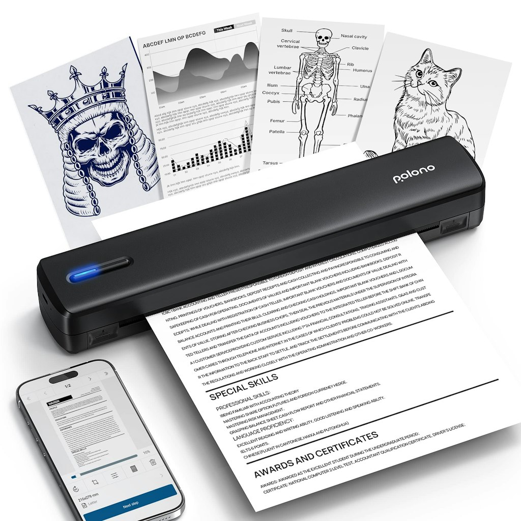 Polono D810 Portable Wireless Thermal Printer: $50