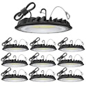 HunHun 155W UFO LED High Bay Light 10-Pack for $158 + free shipping
