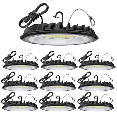 HunHun 155W UFO LED High Bay Light 10-Pack for $158 + free shipping