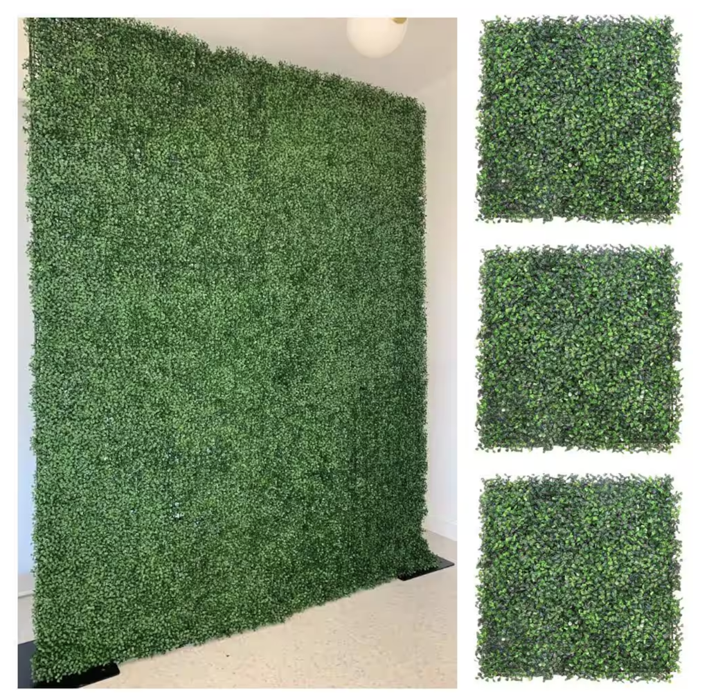 LHY 12-Piece 20" x 20" Artificial Boxwood Hedge Panels: $48 LHY 12-Piece 20" x 20" Artificial Boxwood Hedge Panels: $48