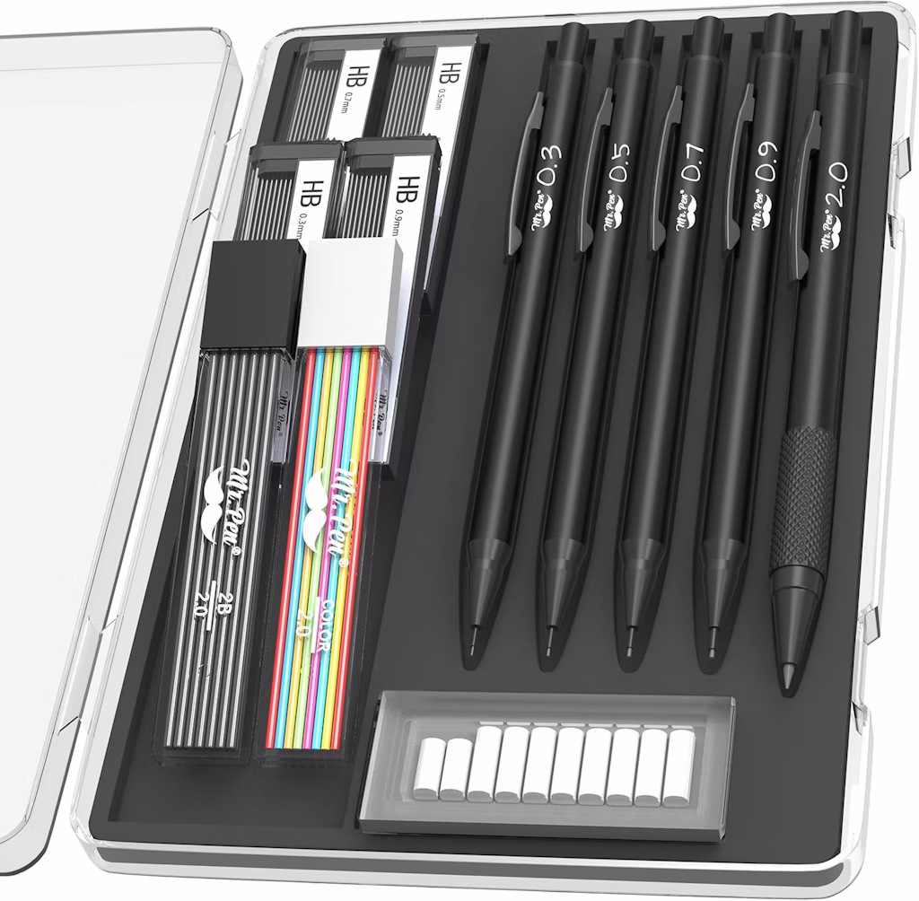 Mr. Pen Metal Mechanical Pencil Set: $7.99