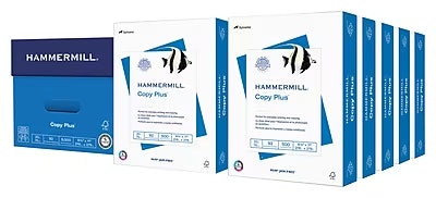 Hammermill Copy Plus 8.5" x 11" Copy Paper 5000-Sheet Pack: $47 Hammermill Copy Plus 8.5" x 11" Copy Paper 5000-Sheet Pack: $47