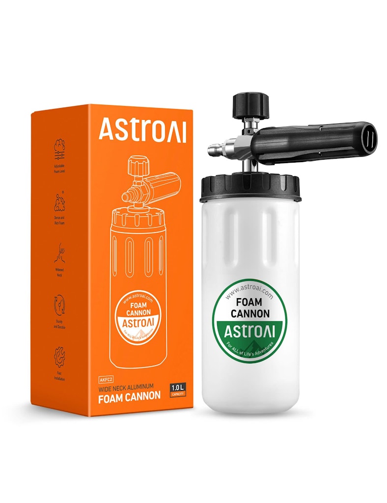 AstroAI 1L Wide Neck Foam Cannon: $9.89