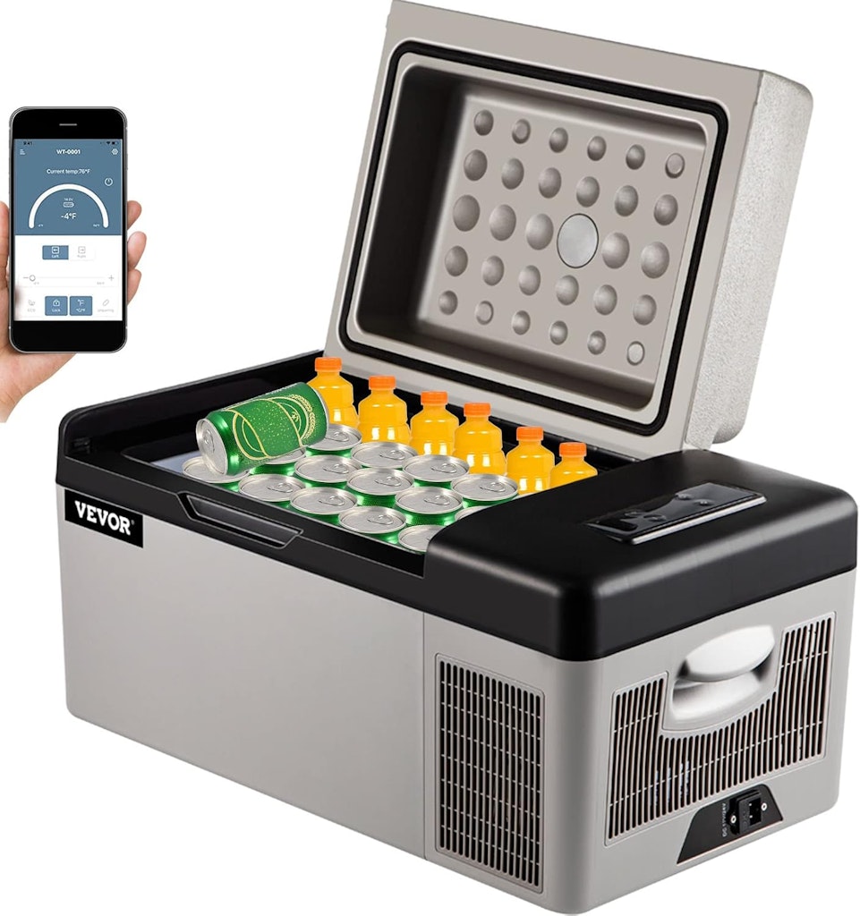 Vevor 21-Quart Portable Mini Refrigerator: $88
