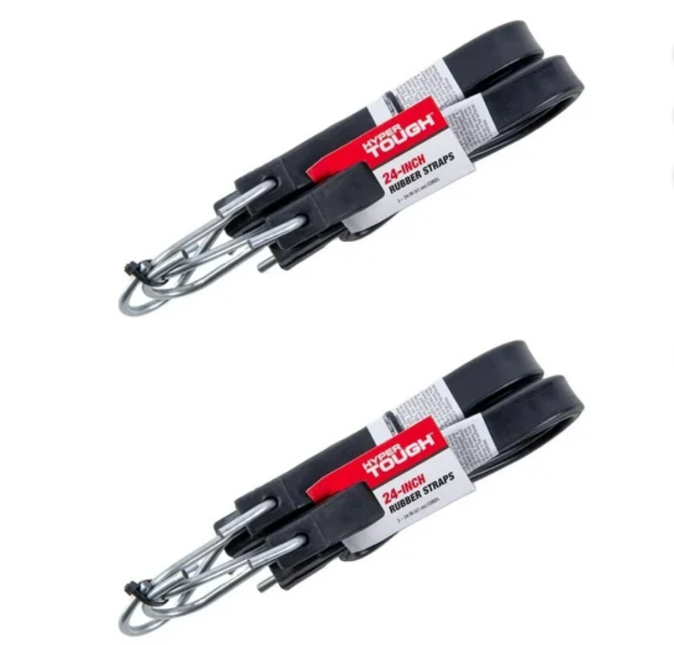 Hyper Tough 24" Rubber Strap Bungee Cord 2-Pack: $6.97 Hyper Tough 24" Rubber Strap Bungee Cord 2-Pack: $6.97