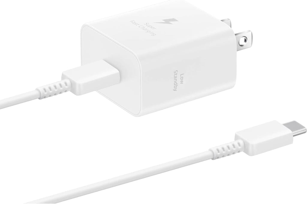 Samsung 25W Wall Charger with Cable: $22 Samsung 25W Wall Charger with Cable: $22