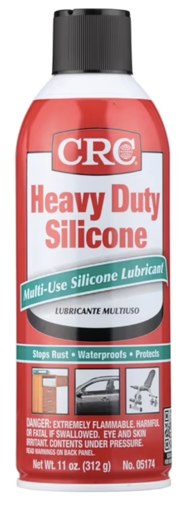 CRC 11-oz. Heavy Duty Silicone Lubricant: $2.97