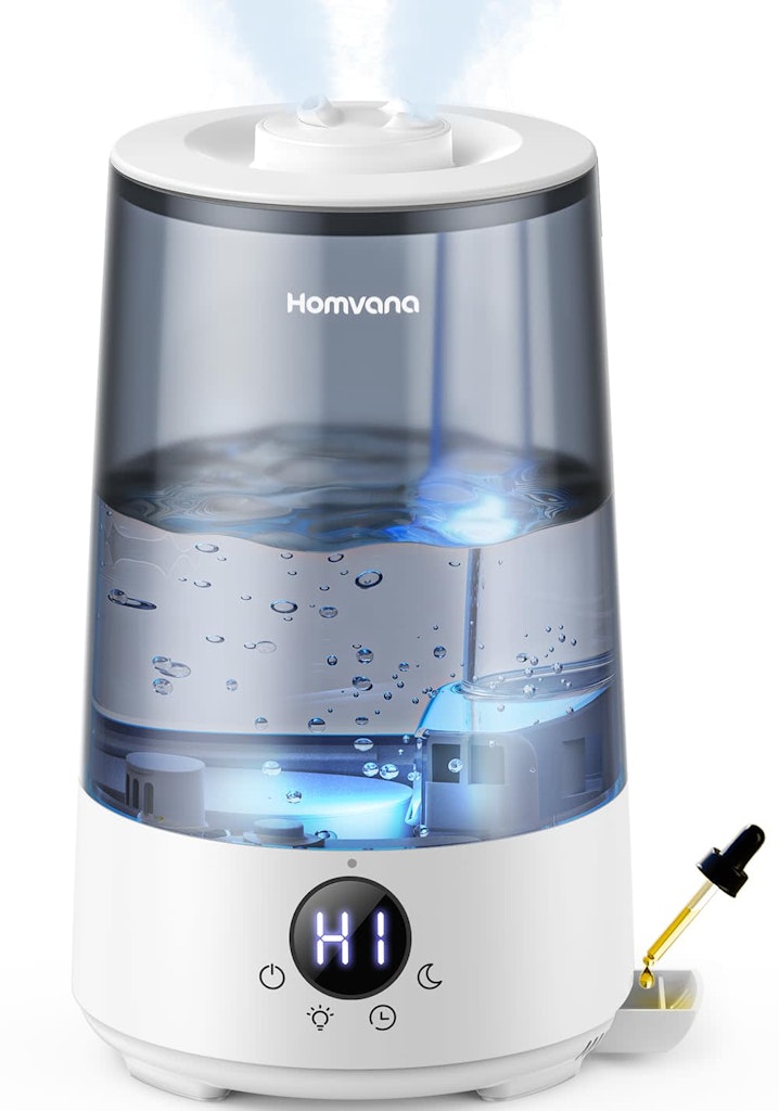 Homvana 3.6L Top-Fill Cool Mist Humidifier: $15 Homvana 3.6L Top-Fill Cool Mist Humidifier: $15