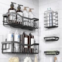 5-Piece Adhesive Shower Caddy Set for $6 + free shipping w/ Prime