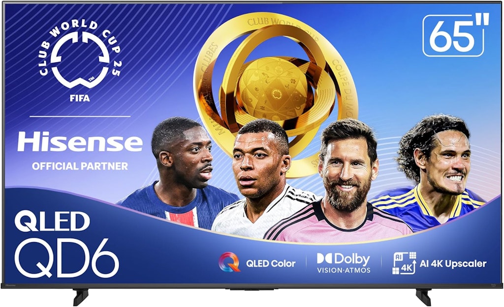 Hisense QD6 Series 65QD6QF 65" 4K HDR QLED UHD Smart TV: $330 Hisense QD6 Series 65QD6QF 65" 4K HDR QLED UHD Smart TV: $330