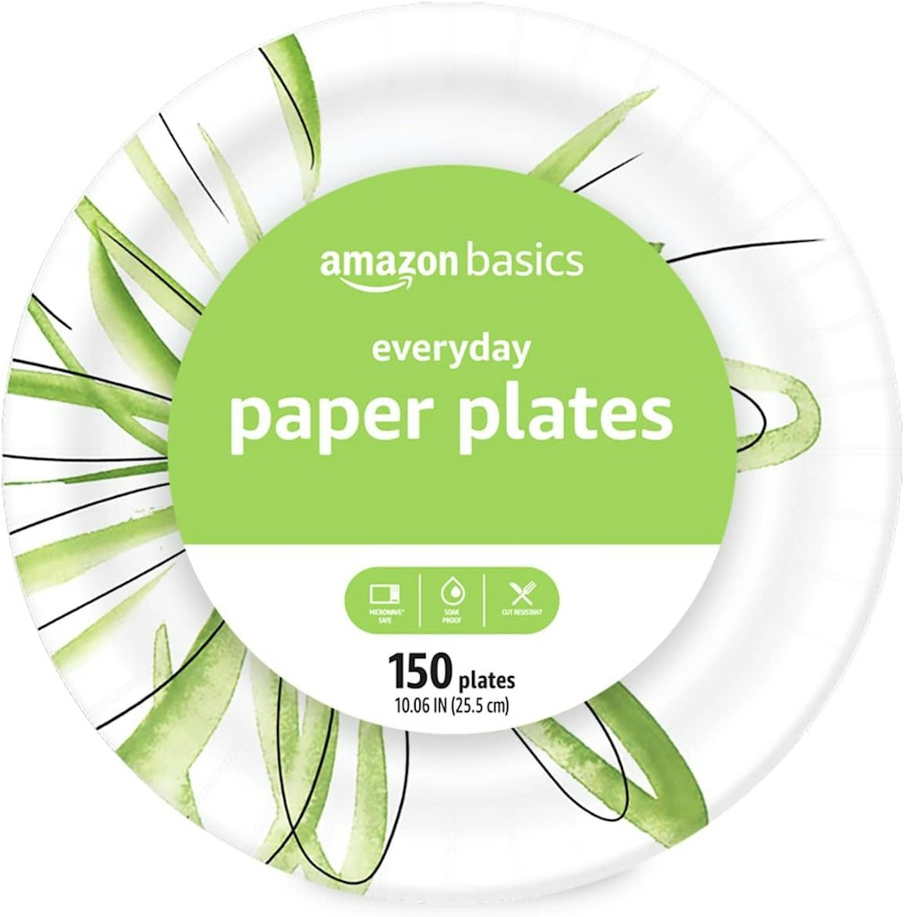 Amazon Basics 150-Count 10" Everyday Paper Plates: $12 w/ Prime Amazon Basics 150-Count 10" Everyday Paper Plates: $12 w/ Prime