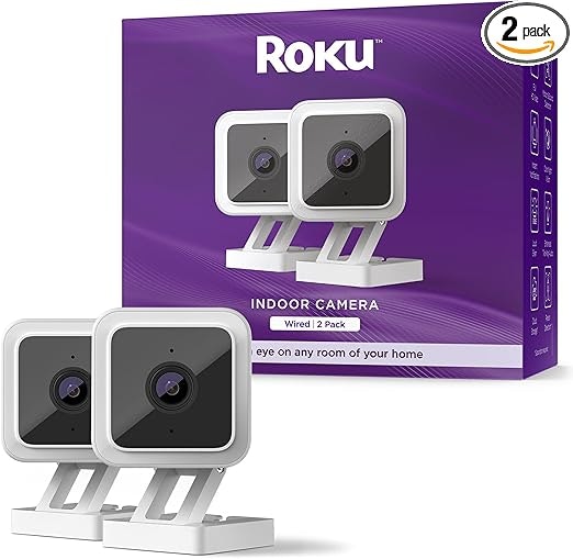Roku 1080p Indoor Security Camera 2-Pack: $24.99