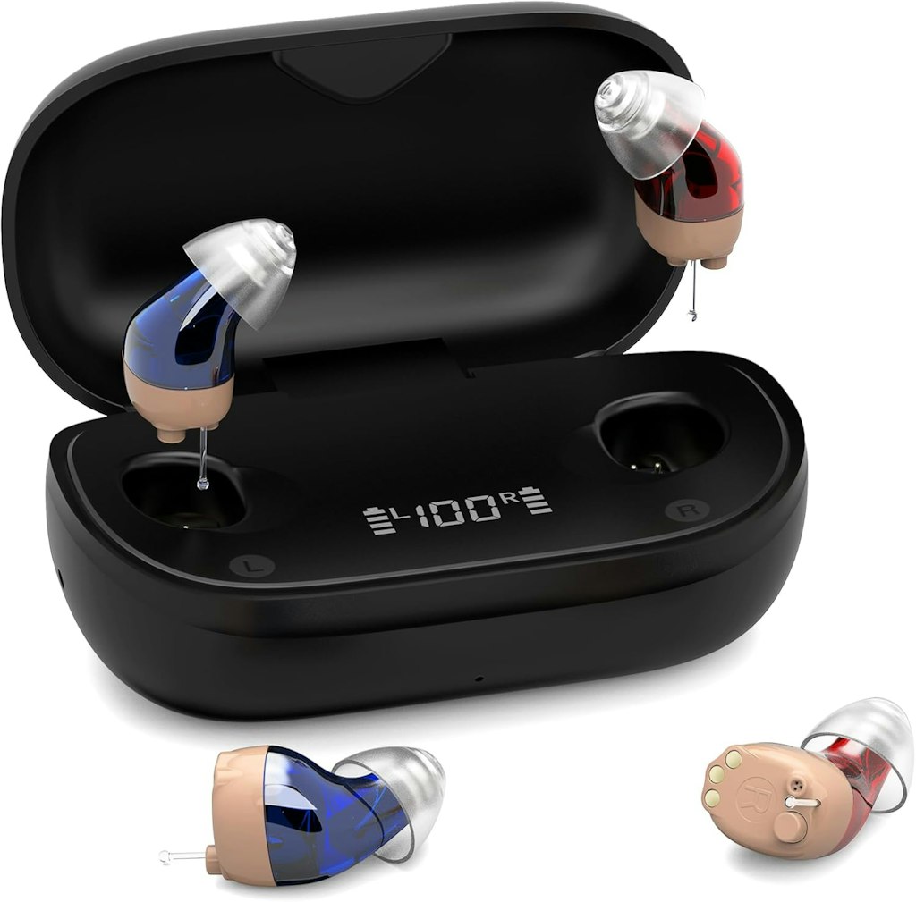 Tomore 16-Channel Noise Cancelling Rechargeable Hearing Aids: $124.99