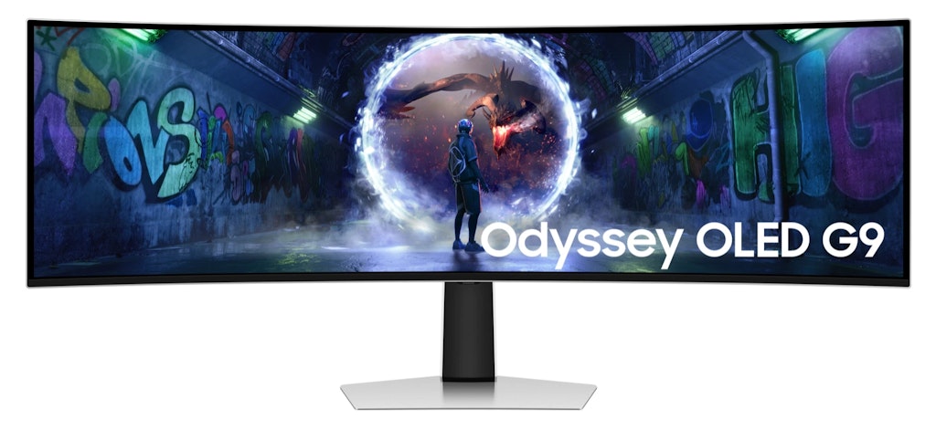 Samsung Odyssey 49" Dual 1440p Curved 240Hz G-Sync OLED Monitor: $1000