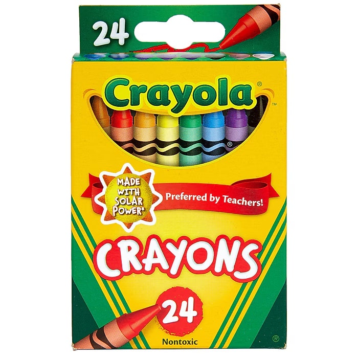 Crayola Crayons 24-Pack: 50 cents