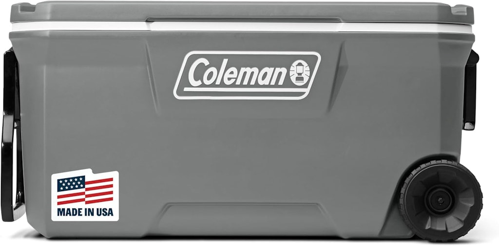 Coleman 100-Qt. Classic Series Insulated Portable Rolling Cooler: $83 w/ Prime