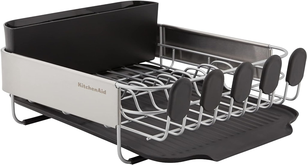 KitchenAid Stainless Steel Compact Dish Rack: $39 w/ Prime