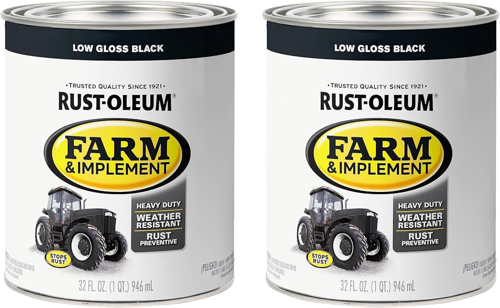 Rust-Oleum Farm & Implement Enamel Paint 1-Quart Can 2-Pack: $20 Rust-Oleum Farm & Implement Enamel Paint 1-Quart Can 2-Pack: $20
