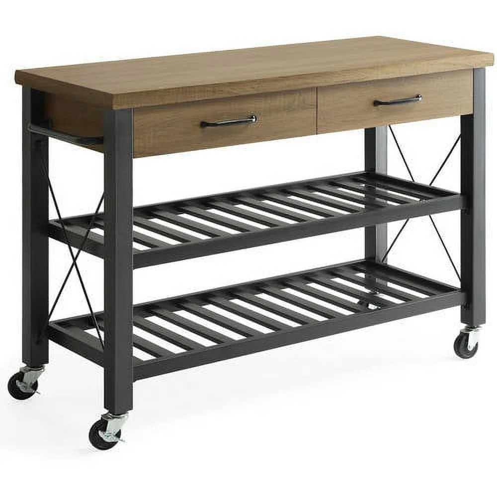 Whalen Santa Fe Kitchen Cart w/ Metal Shelves & TV Stand Feature: $60 Whalen Santa Fe Kitchen Cart w/ Metal Shelves & TV Stand Feature: $60