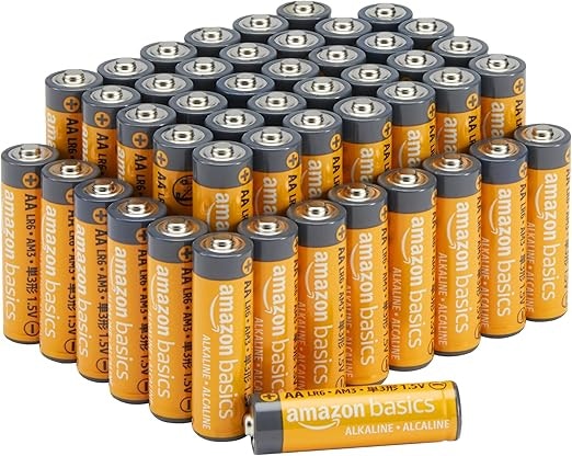 Amazon Basics AA Alkaline Batteries 48-Pack: $12 w/ subscribe and save