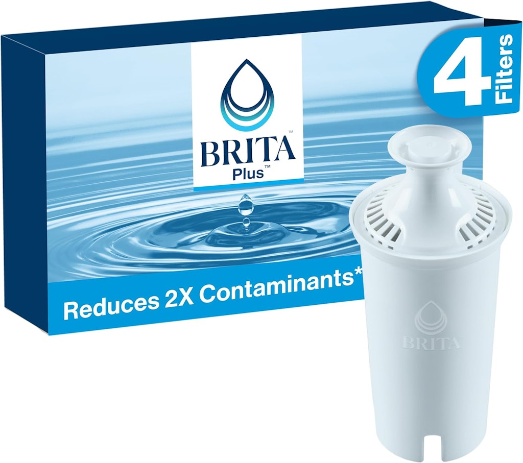 Brita Plus High-Density Water Filter 4-Pack: $12 w/ Sub & Save