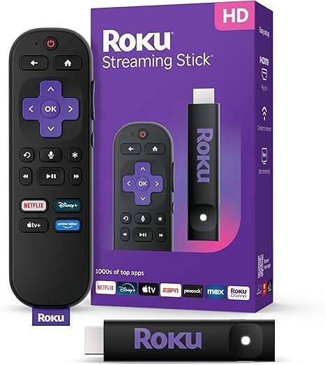Roku Streaming Stick HD 2025 with Voice Remote : $16 Roku Streaming Stick HD 2025 with Voice Remote : $16