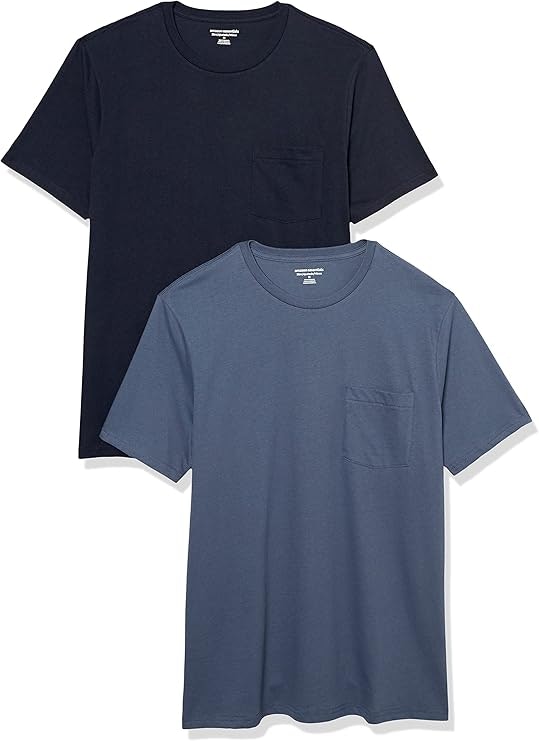 Amazon Essentials Men's Crewneck Pocket T-Shirt 2-Pack: From $11 Amazon Essentials Men's Crewneck Pocket T-Shirt 2-Pack: From $11
