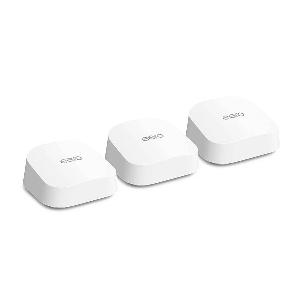 Amazon eero 7 Dual-Band Mesh WiFi 7 Router 3-Pack: $280 Amazon eero 7 Dual-Band Mesh WiFi 7 Router 3-Pack: $280