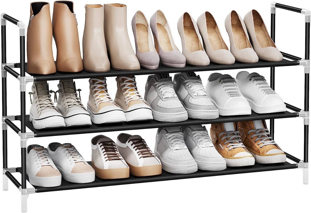 Songmics 3-Tier Shoe Rack: $9.99 Songmics 3-Tier Shoe Rack: $9.99
