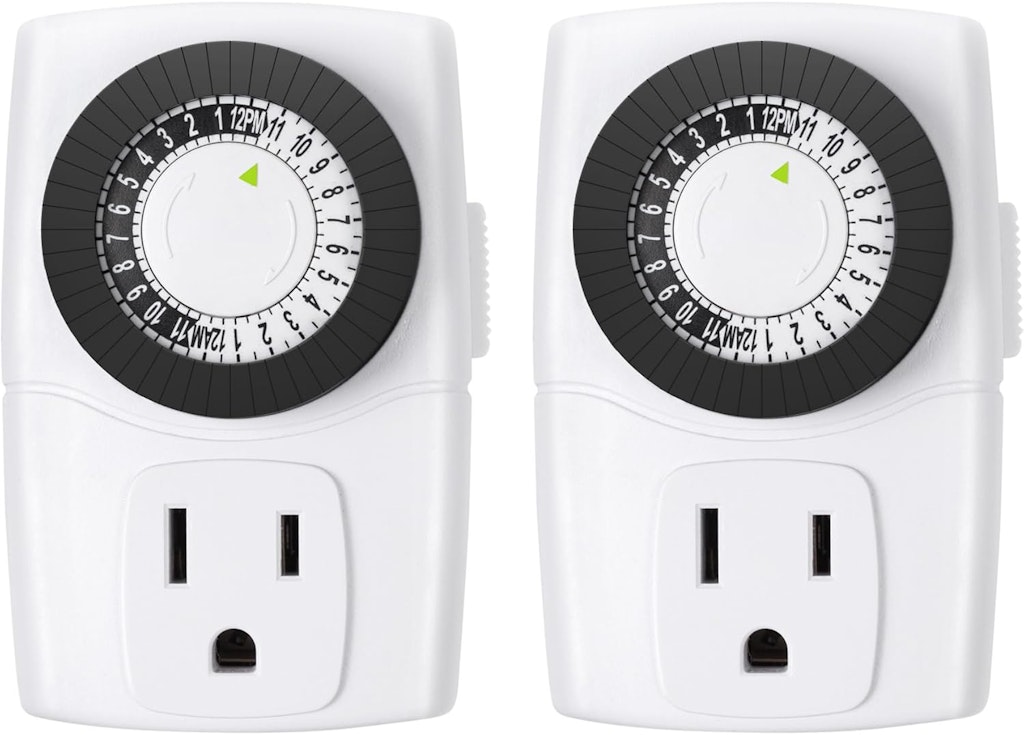 BN-Link Indoor Mini 24-Hour Mechanical Timer Outlet 2-Pack: $10 w/ Prime