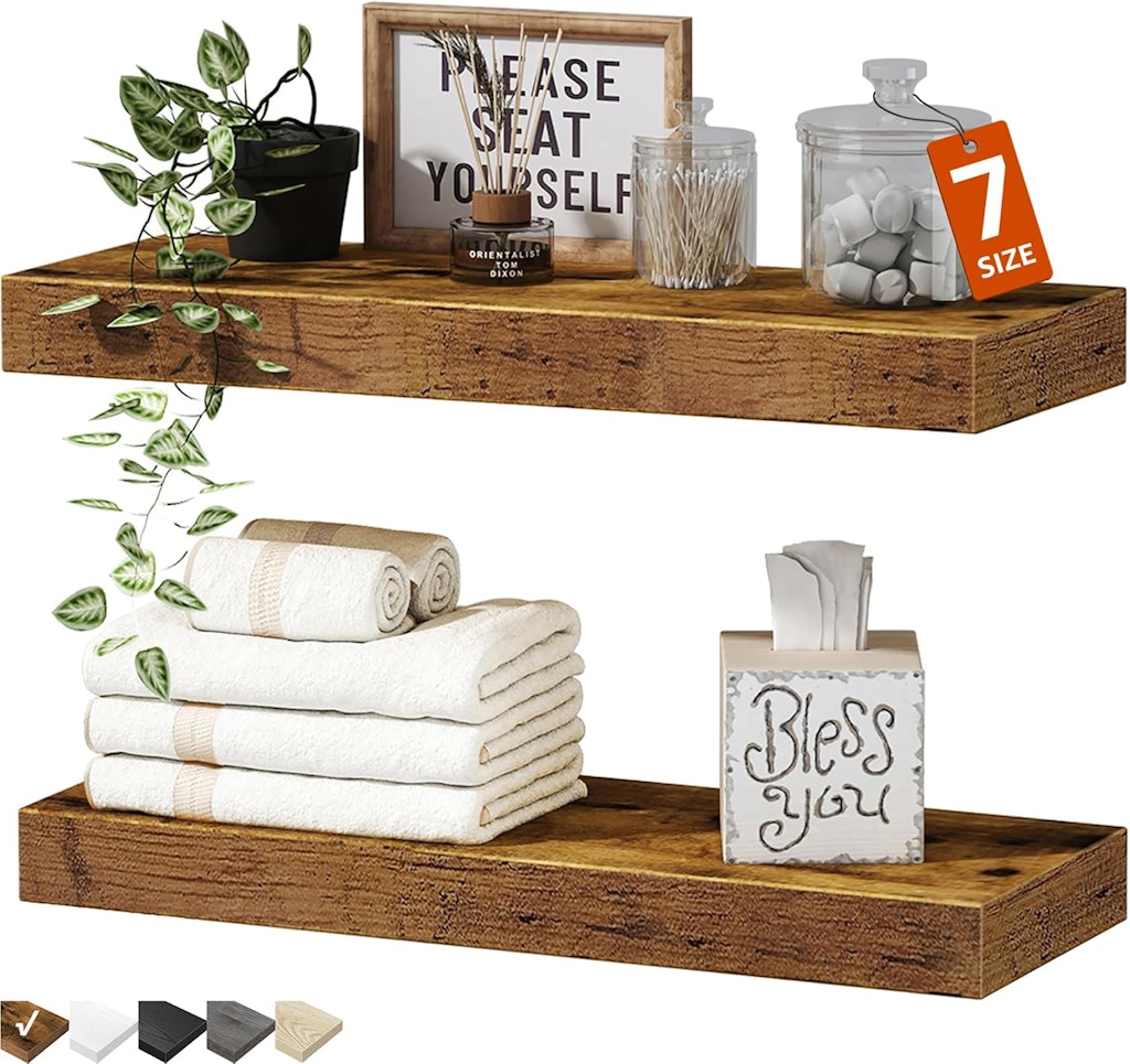 16" Floating Shelves 2-Pack: $9.98
