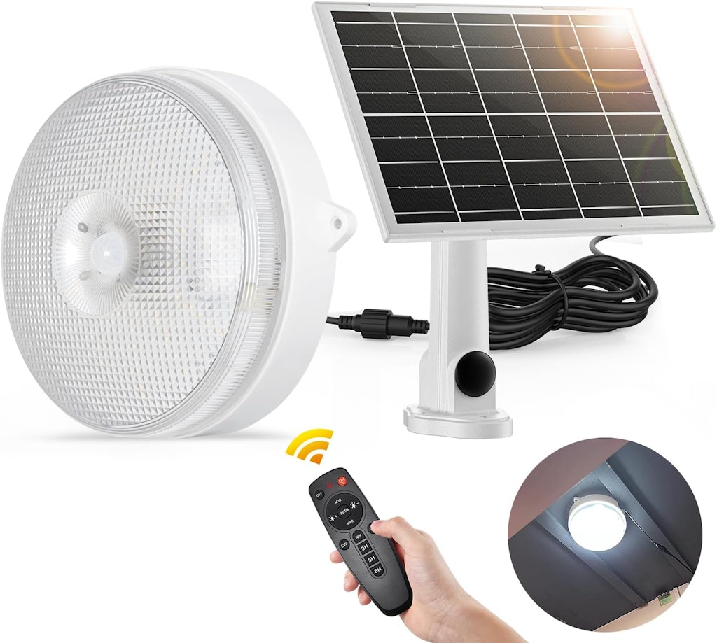 SunBonar Solar Ceiling Light with Motion Sensor: $18.99