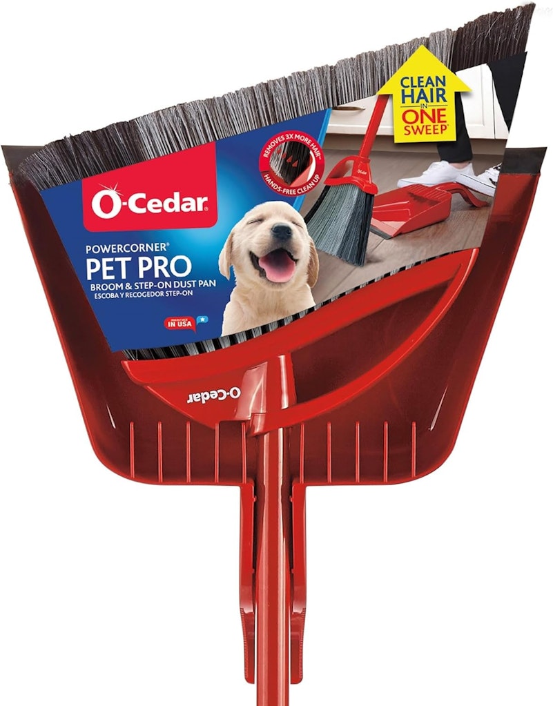 O-Cedar Pet Pro Broom with Step-On Dustpan: $13.98