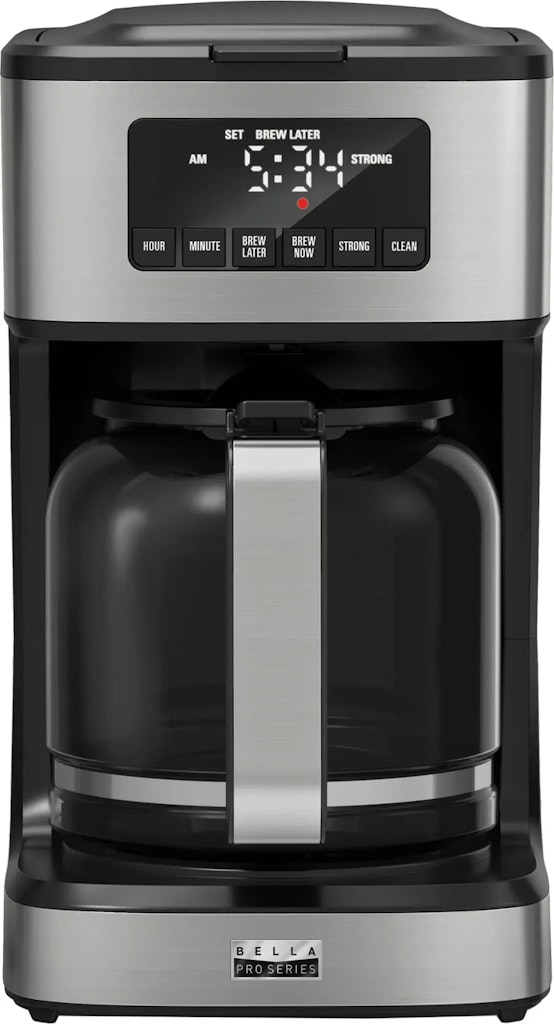 bella PRO 12-Cup Programmable Coffee Maker: $30 bella PRO 12-Cup Programmable Coffee Maker: $30
