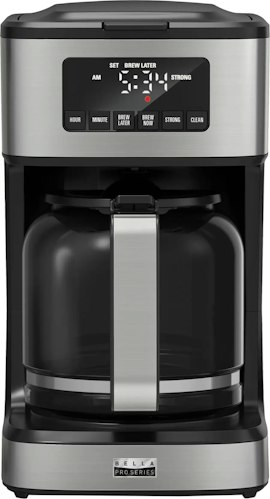 bella PRO 12-Cup Programmable Coffee Maker for $30 + free shipping