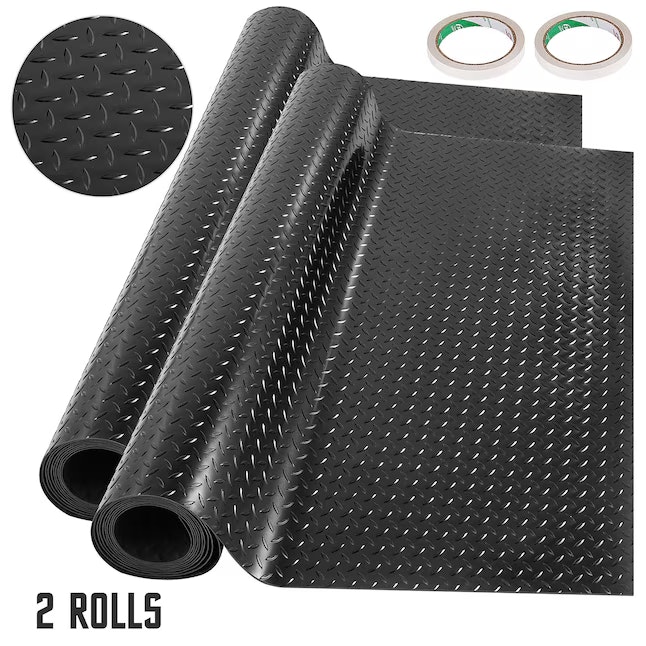 Vevor 53-Sq. Ft. Smooth PVC Garage Flooring Roll: $93