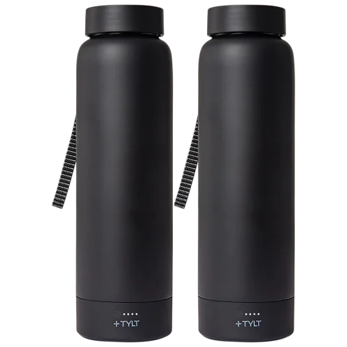 TYLT 24-oz. Power Bottle 2.0 w/ Wireless Charging Power Bank 2-Pack: $20
