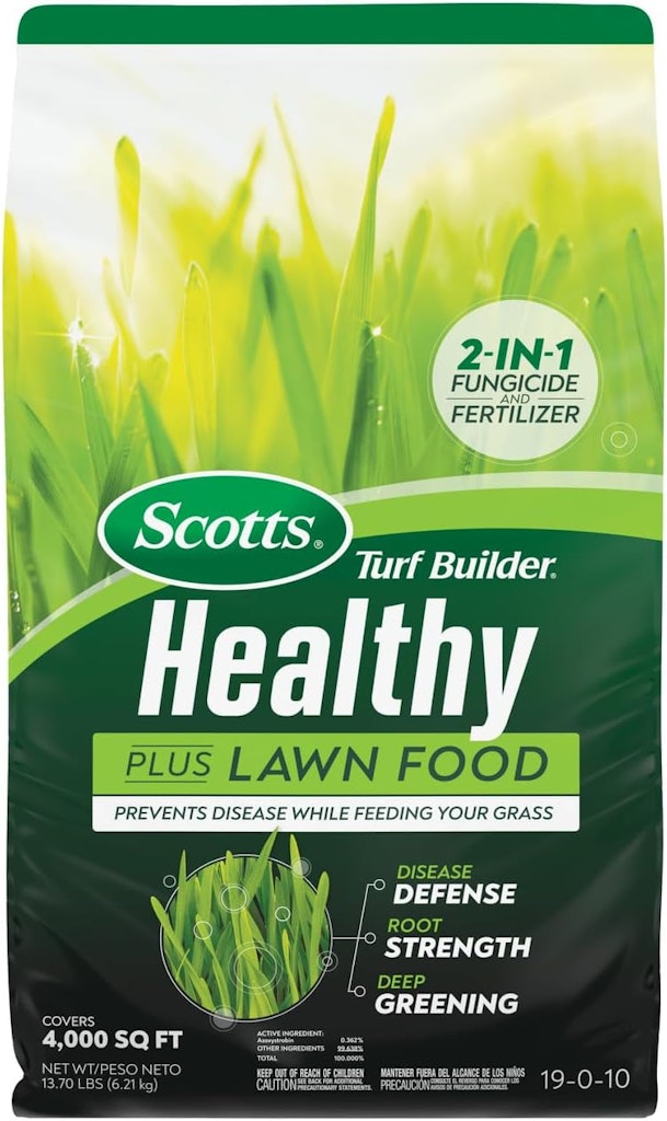 Scotts Turf Builder Healthy Plus Lawn Food 13.7-lb. Bag: $17 Scotts Turf Builder Healthy Plus Lawn Food 13.7-lb. Bag: $17