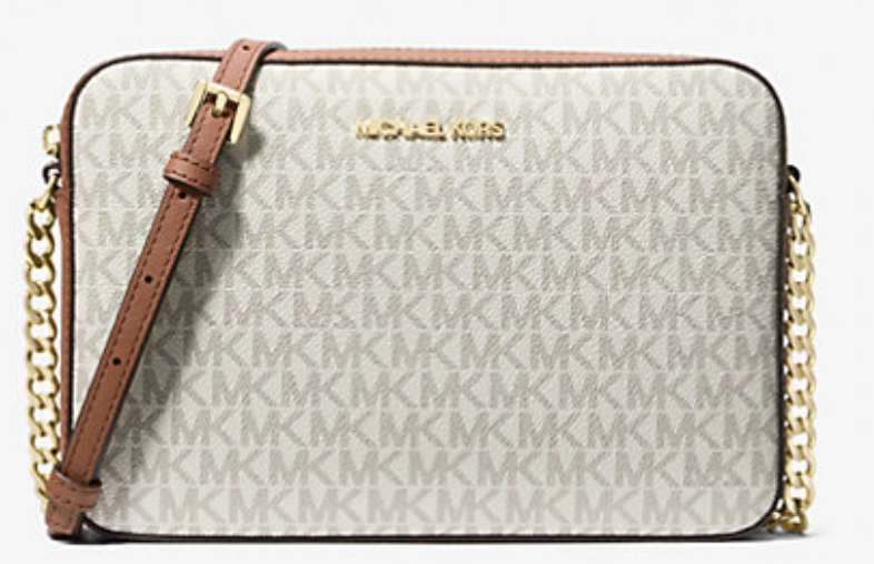 Michael Kors Jet Set Large Logo Crossbody Bag: $43