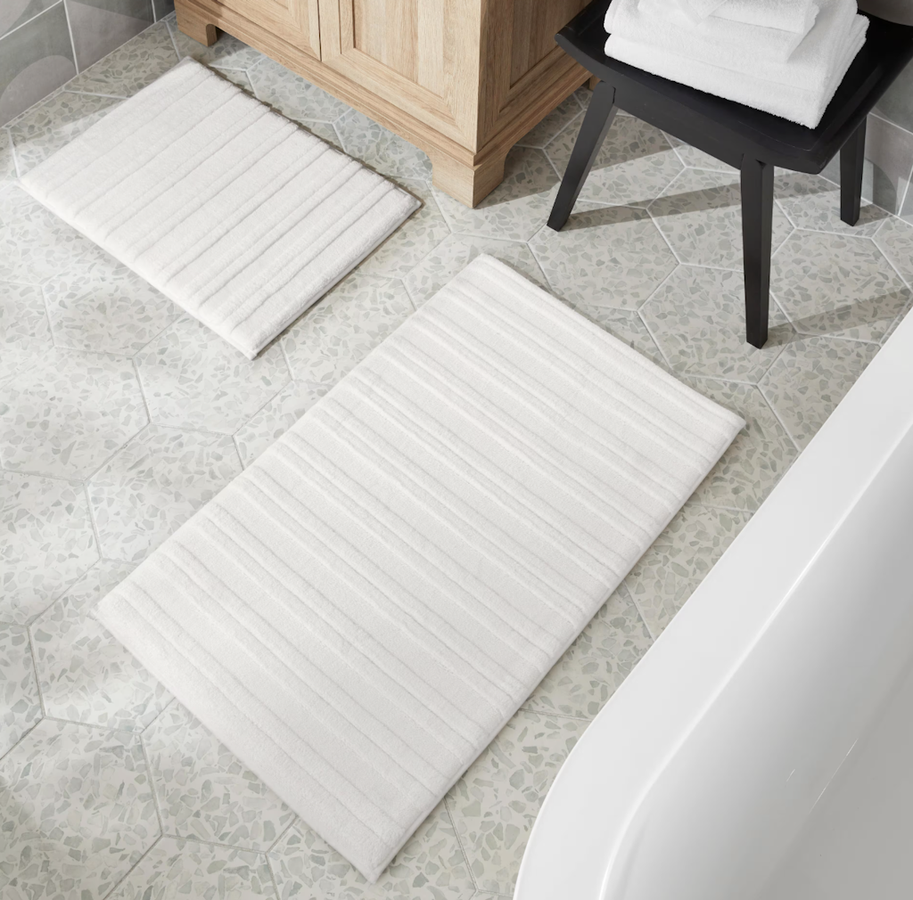 StyleWell 2-Piece Memory Foam Bath Rug Set: $20