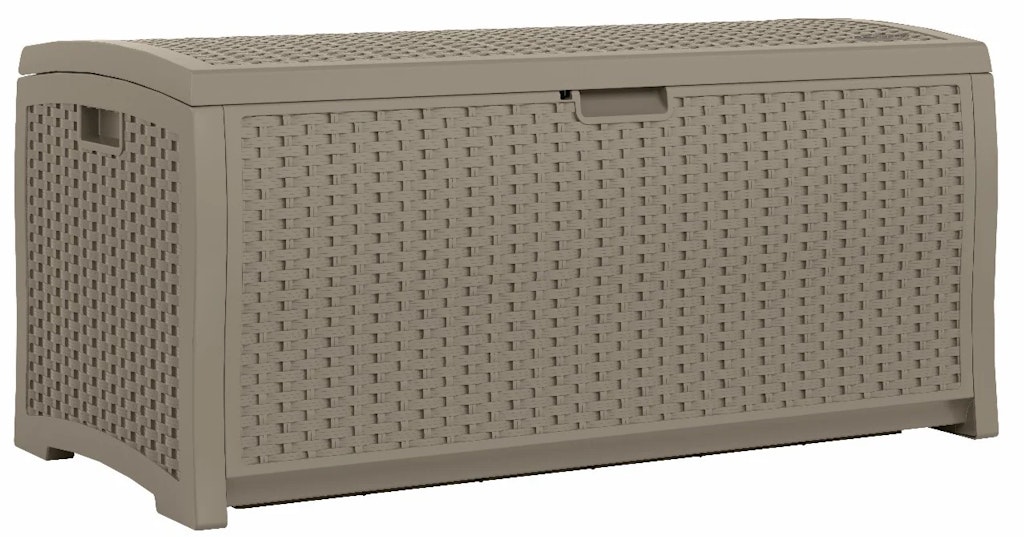 Suncast 73-Gallon Plastic Deck Box: $87.45