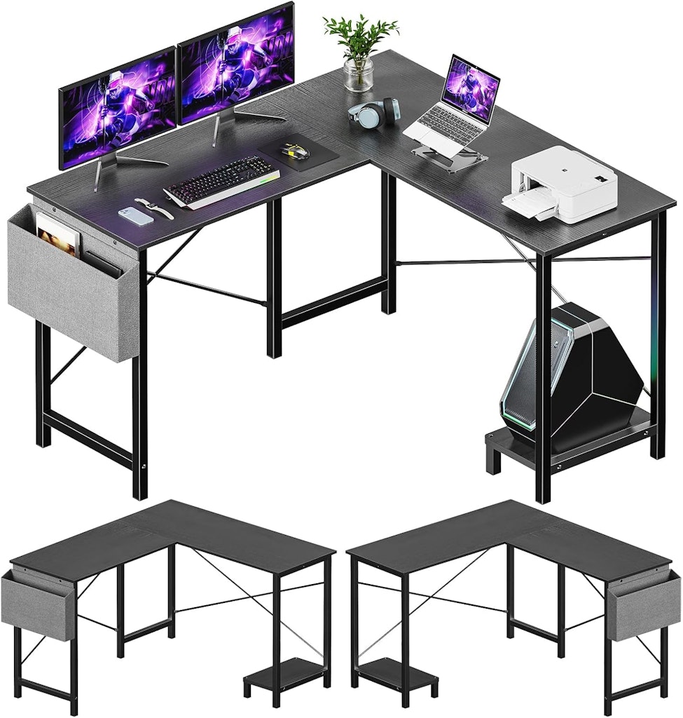 Sweetcrispy L-Shaped Computer Desk: $50