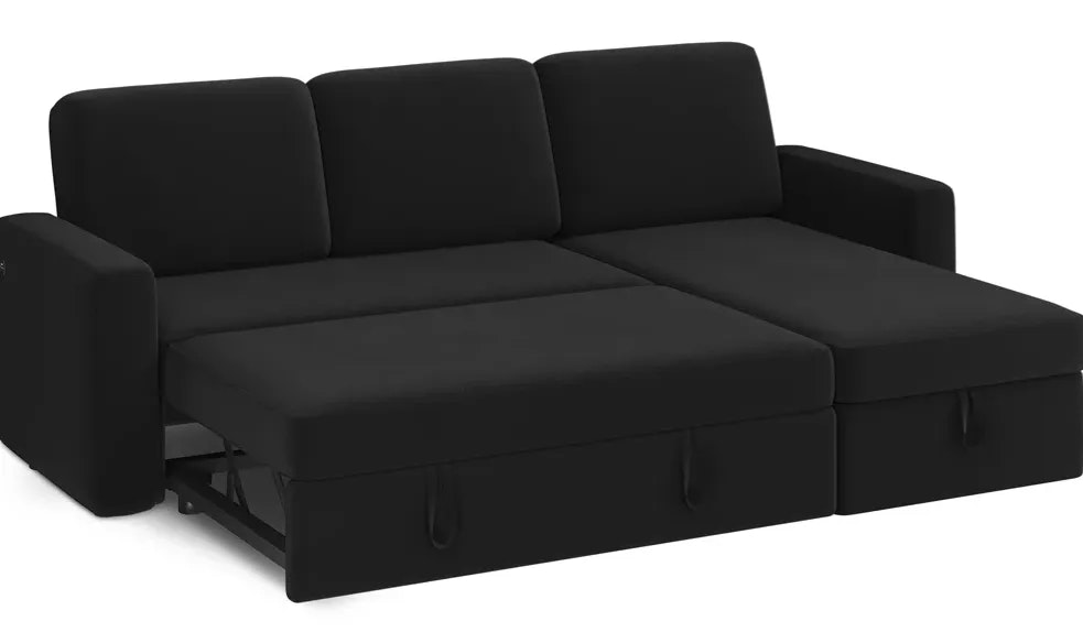 Alden Design Reversible Sectional Sofa: $300 Alden Design Reversible Sectional Sofa: $300