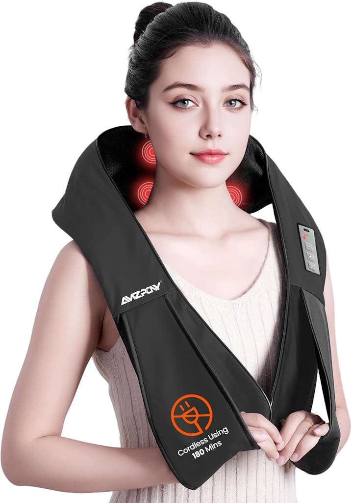 Amzpony Cordless Rechargeable Neck Massager: $19.49