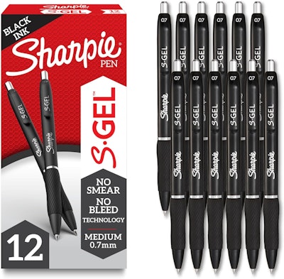Sharpie S-Gel Medium Point Gel Pens 12-Pack for $10 + free shipping w/ Prime
