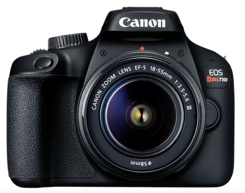 Refurb Canon EOS Rebel T100 EF-S 18-55mm F/3.5-5.6 III Lens Kit: $199 Refurb Canon EOS Rebel T100 EF-S 18-55mm F/3.5-5.6 III Lens Kit: $199