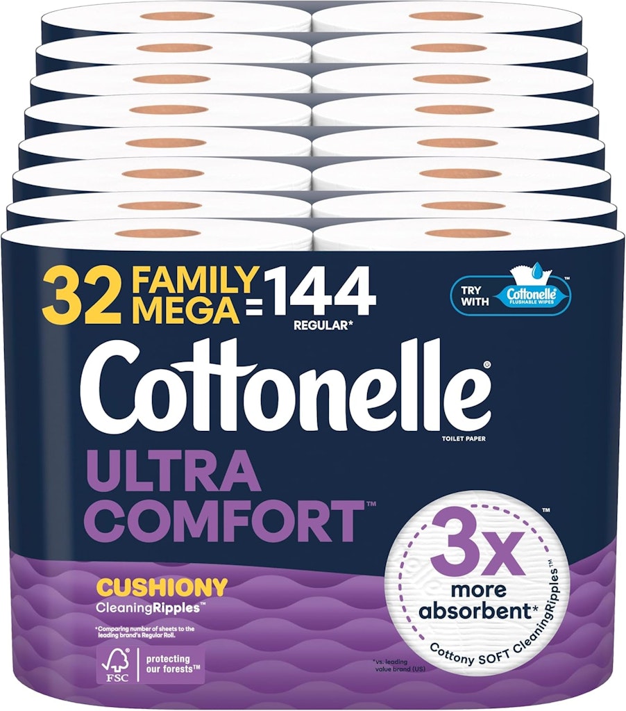 Cottonelle Ultra Comfort Toilet Paper 32-Pack: $23 via Sub. & Save Cottonelle Ultra Comfort Toilet Paper 32-Pack: $23 via Sub. & Save