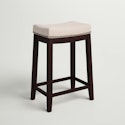 Wayfair Bartonville Counter & Bar Solid Wood Backless Stool with Upholstered Seat for $80 + free shipping