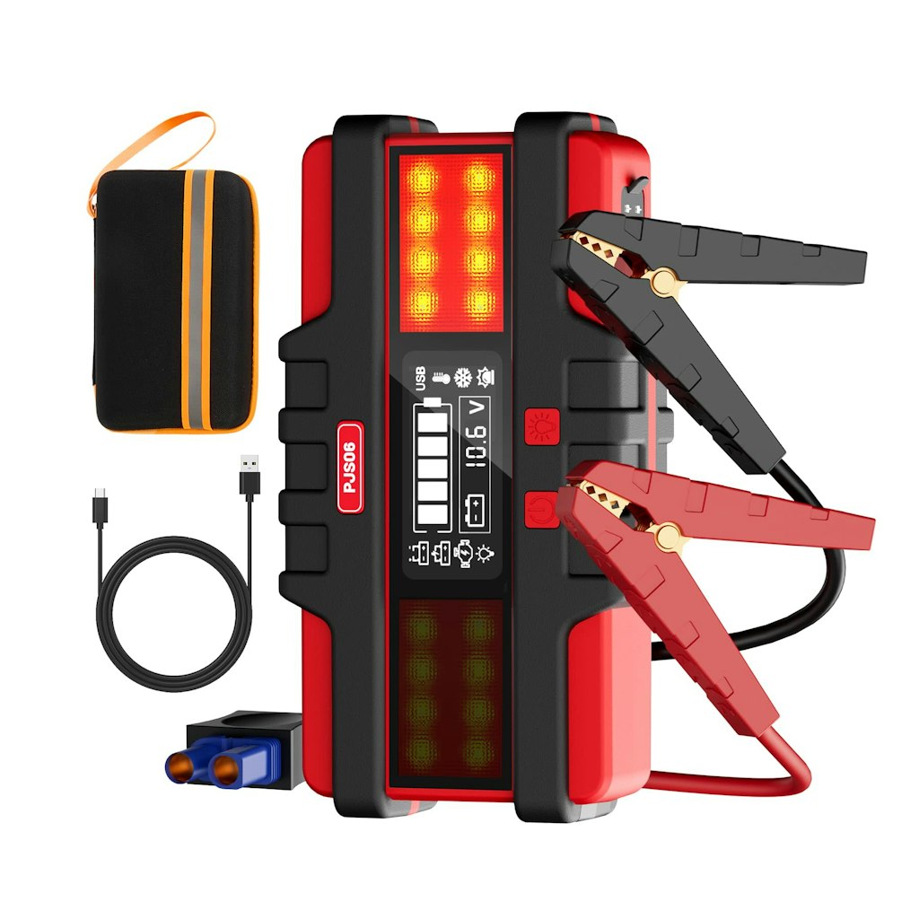 SafeMate 2,500A 12V Portable Battery Jump Starter: $24.95